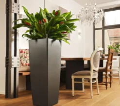 LECHUZA® CUBICO ALTO, All-in-One-Set, ca. B40/H105/T40 cm