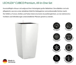LECHUZA® CUBICO Premium, All-in-One-Set