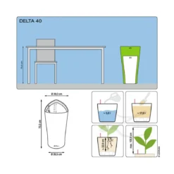 LECHUZA® DELTA, All-in-One-Set