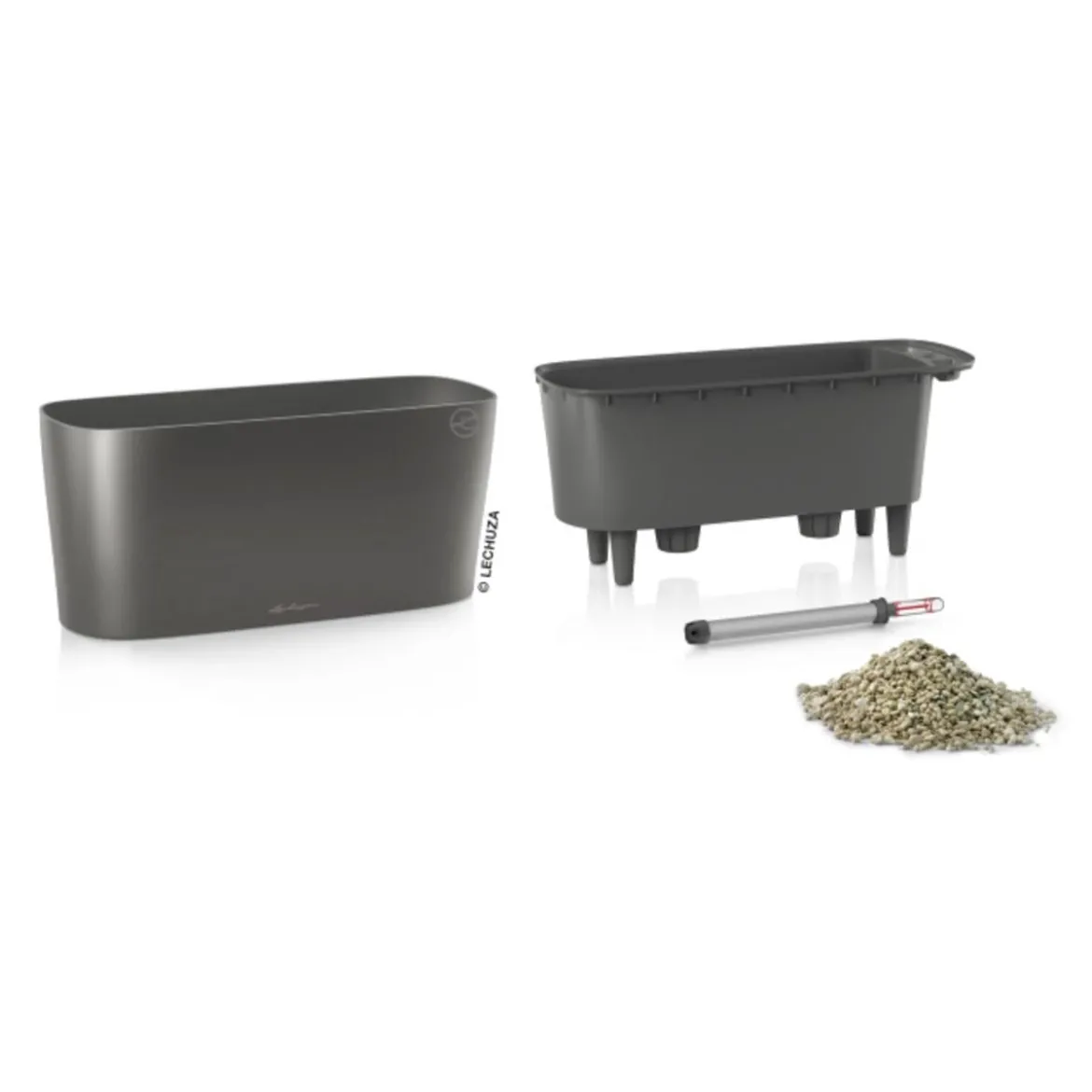 LECHUZA® DELTA, All-in-One-Set, hochglanz