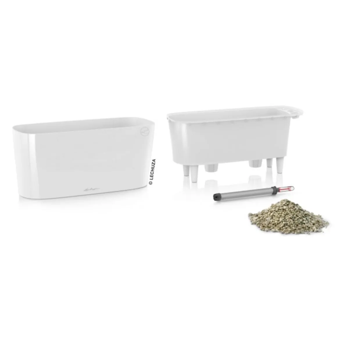 LECHUZA® DELTA, All-in-One-Set, hochglanz