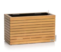 LECHUZA® Holz-Kasten PALO Natural Wood 80, rechteckig