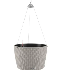 LECHUZA® Kunststoff-Hängeampel Nido Cottage inkl. Pflanzeinsatz, rund, ca. Ø36,3/H24,2 cm