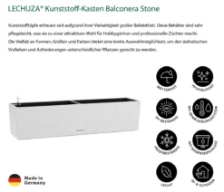 LECHUZA® Kunststoff-Kasten Balconera Stone, rechteckig
