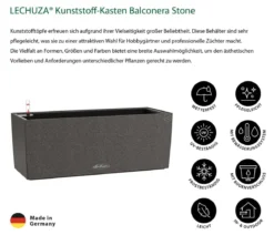 LECHUZA® Kunststoff-Kasten Balconera Stone, rechteckig