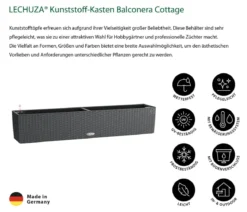 LECHUZA® Kunststoff-Kasten Balconera Cottage, rechteckig