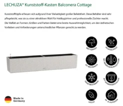 LECHUZA® Kunststoff-Kasten Balconera Cottage, rechteckig
