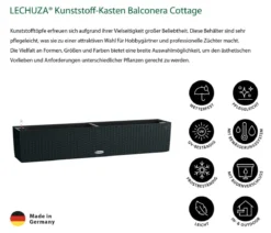 LECHUZA® Kunststoff-Kasten Balconera Cottage, rechteckig