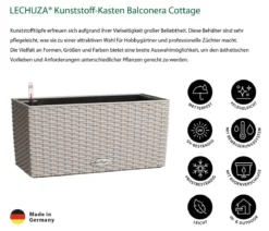LECHUZA® Kunststoff-Kasten Balconera Cottage, rechteckig
