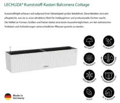 LECHUZA® Kunststoff-Kasten Balconera Cottage, rechteckig