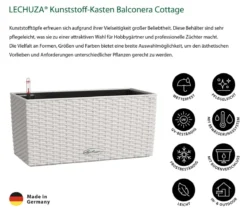 LECHUZA® Kunststoff-Kasten Balconera Cottage, rechteckig