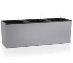 LECHUZA® Kunststoff-Kasten Trio Stone inkl. Pflanzeinsatz, rechteckig, ca. B132,5/H46,5/T44,5 cm