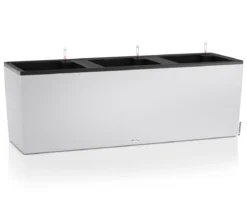 LECHUZA® Kunststoff-Kasten Trio Stone inkl. Pflanzeinsatz, rechteckig, ca. B132,5/H46,5/T44,5 cm