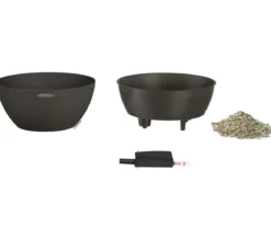 LECHUZA® Kunststoff-Schale 'Cubeto Stone', rund
