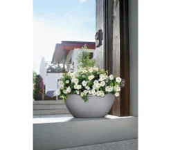 LECHUZA® Kunststoff-Schale 'Cubeto Stone', rund