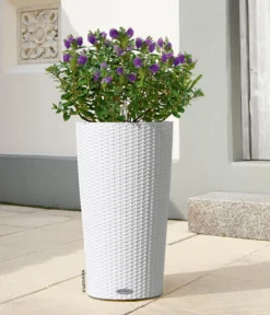 LECHUZA® Kunststoff-Säule Cilindro Cottage inkl. Pflanzeinsatz, konisch