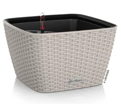 LECHUZA® Kunststoff-Topf Bacino Cottage inkl. Pflanzeinsatz, konisch, ca. B31/H19,5/T31 cm