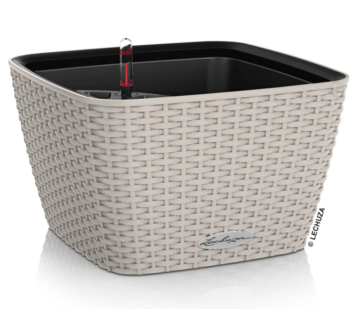 LECHUZA® Kunststoff-Topf Bacino Cottage inkl. Pflanzeinsatz, konisch, ca. B31/H19,5/T31 cm