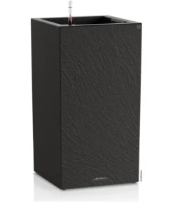 LECHUZA® Kunststoff-Topf Canto Slatestone inkl. Pflanzeinsatz, rechteckig