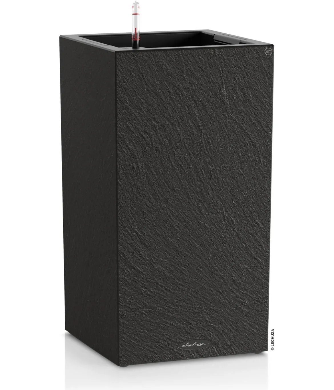 LECHUZA® Kunststoff-Topf Canto Slatestone inkl. Pflanzeinsatz, rechteckig