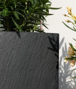 LECHUZA® Kunststoff-Topf Canto Slatestone inkl. Pflanzeinsatz, rechteckig