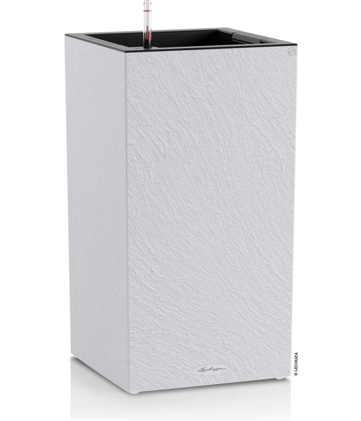 LECHUZA® Kunststoff-Topf Canto Slatestone inkl. Pflanzeinsatz, rechteckig