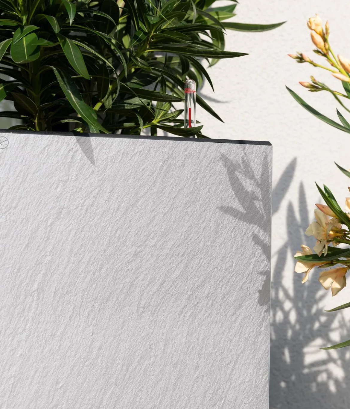 LECHUZA® Kunststoff-Topf Canto Slatestone inkl. Pflanzeinsatz, rechteckig