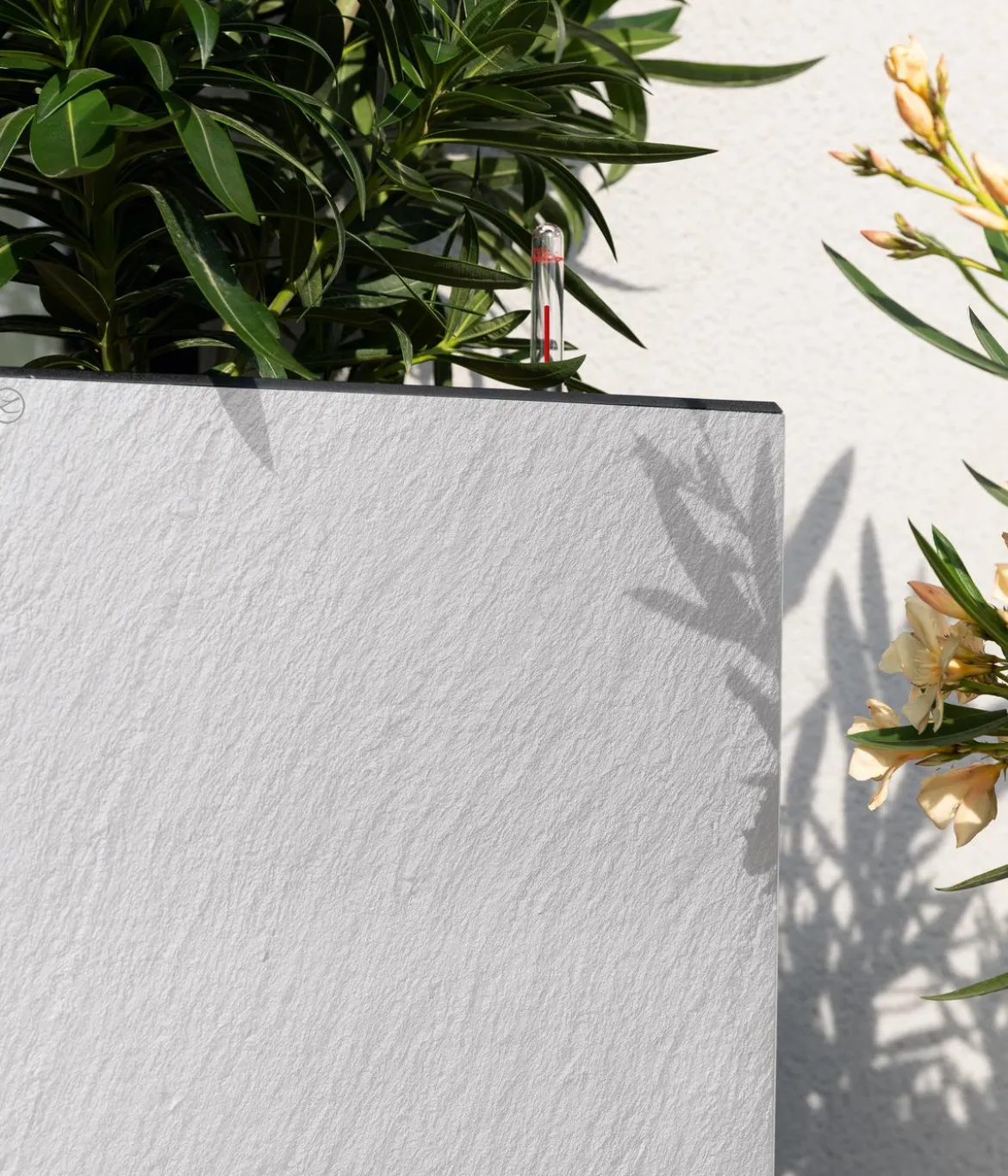 LECHUZA® Kunststoff-Topf Canto Slatestone inkl. Pflanzeinsatz, rechteckig