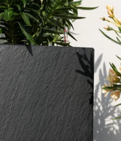 LECHUZA® Kunststoff-Topf Canto Slatestone inkl. Pflanzeinsatz, rechteckig