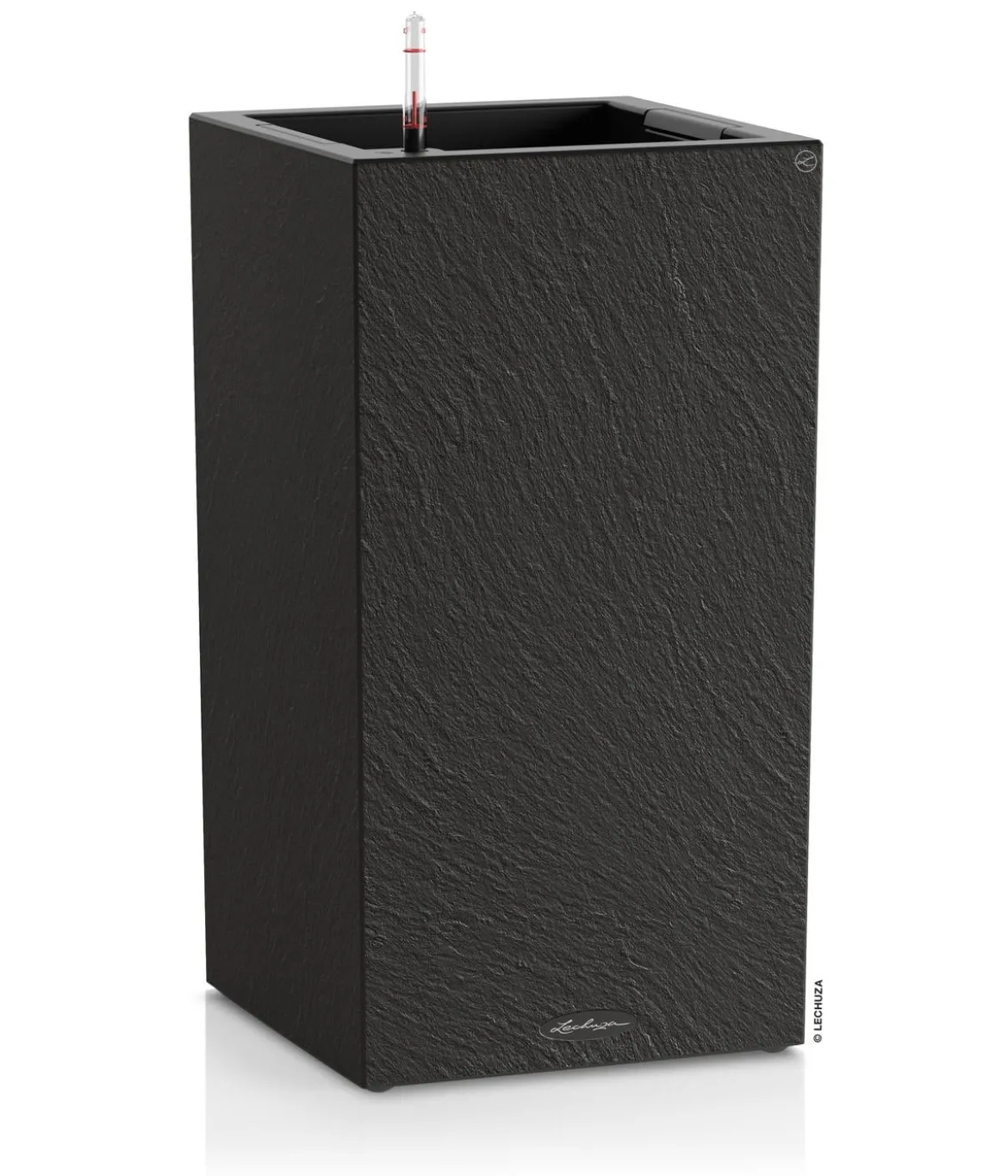 LECHUZA® Kunststoff-Topf Canto Slatestone inkl. Pflanzeinsatz, rechteckig