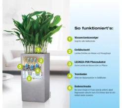 LECHUZA® Kunststoff-Topf Canto Stone, quadratisch