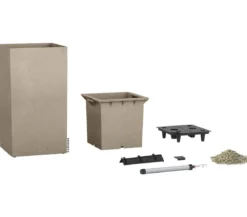 LECHUZA® Kunststoff-Topf Canto Stone, quadratisch