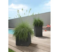 LECHUZA® Kunststoff-Topf Canto Stone, quadratisch