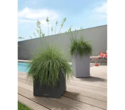 LECHUZA® Kunststoff-Topf Canto Stone, quadratisch