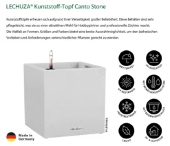 LECHUZA® Kunststoff-Topf Canto Stone, quadratisch