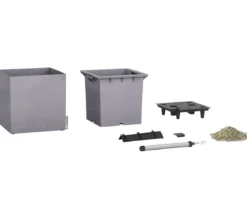 LECHUZA® Kunststoff-Topf Canto Stone, quadratisch