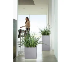 LECHUZA® Kunststoff-Topf Canto Stone, quadratisch