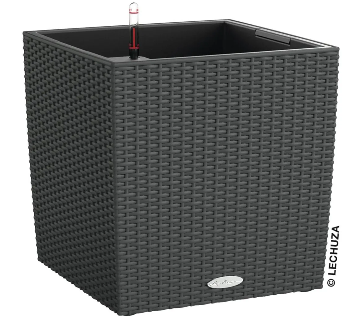 LECHUZA® Kunststoff-Topf Cube Cottage, quadratisch
