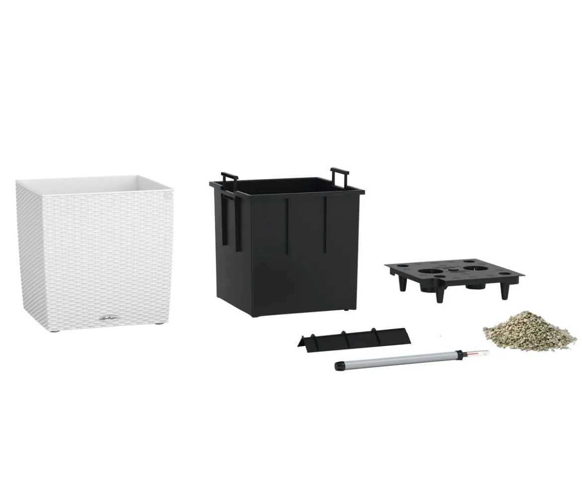 LECHUZA® Kunststoff-Topf Cube Cottage, quadratisch