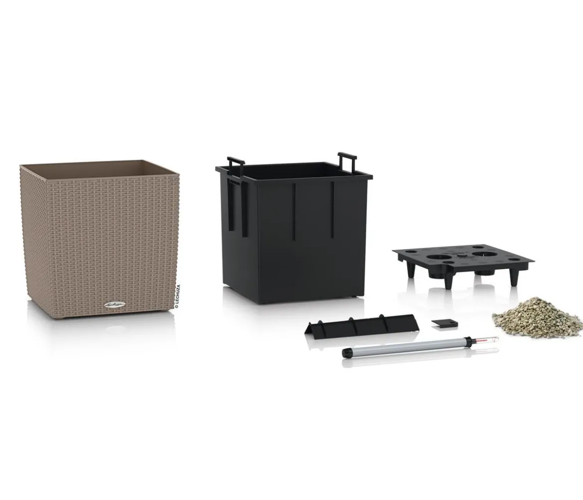 LECHUZA® Kunststoff-Topf Cube Cottage, quadratisch