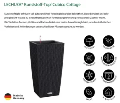 LECHUZA® Kunststoff-Topf Cubico Cottage, konisch