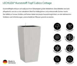 LECHUZA® Kunststoff-Topf Cubico Cottage, konisch