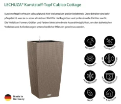 LECHUZA® Kunststoff-Topf Cubico Cottage, konisch