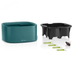 LECHUZA® Kunststoff-Topf PILA Color Stick-System, quadratisch, ca. B35/H16,6/T35 cm