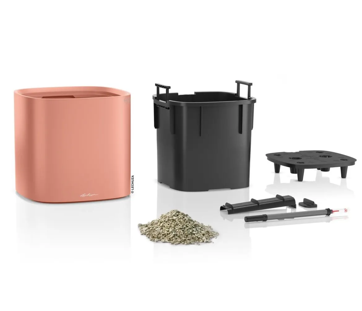 LECHUZA® Kunststoff-Topf PILA Color Planter, quadratisch, ca. B35/H33/T35 cm