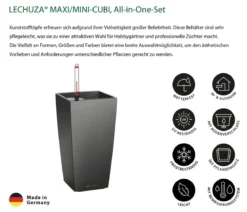 LECHUZA® MAXI/MINI-CUBI, All-in-One-Set, hochglanz