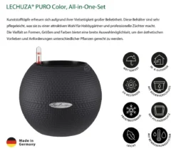 LECHUZA® PURO Color, All-in-One-Set, rund, ca. Ø20 cm