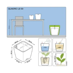 LECHUZA® QUADRO LS, All-in-One-Set
