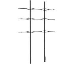 LECHUZA® Trio Cottage Rankgitter, schwarz, ca. B86/H135 cm