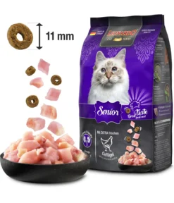 Leonardo Trockenfutter für Katzen Senior, Geflügel